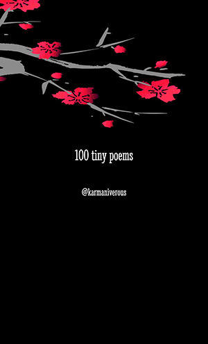 100 tiny poems — book cover